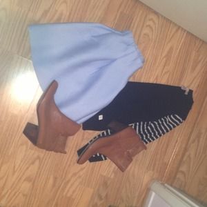 Baby blue nasty gal skirt