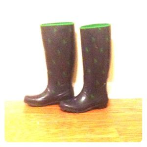 Rare navy Ralph Lauren rain boots
