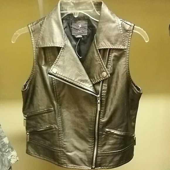 Faux Leather biker Vest