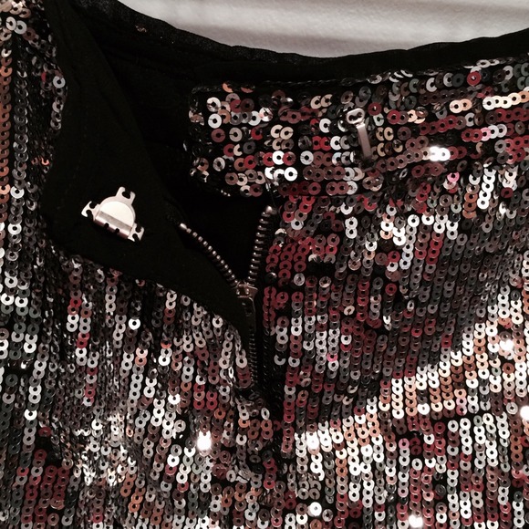 Silver Sequin Shorts - Picture 2 of 2