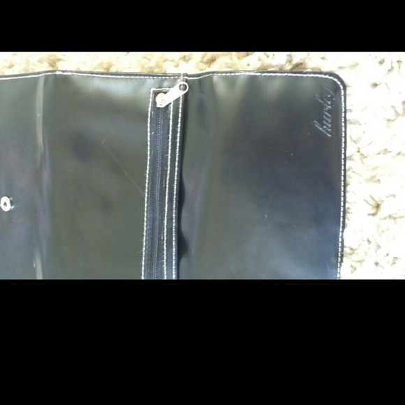 Hurley Black Wallet with Check book insert
