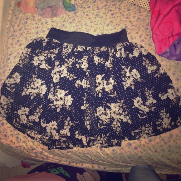 forever 21 floral skirt