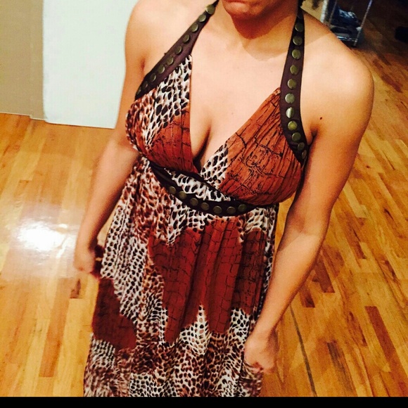 Cheetah leopard fancy sundress