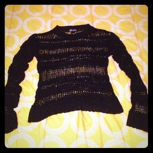 Black knit sweater