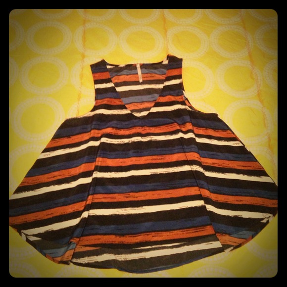 Striped tank top blouse