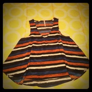 Striped tank top blouse