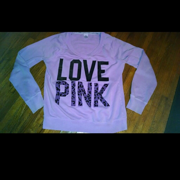 PINK Victoria's Secret Sweaters - Victoria secret pink leopard crew sweatshirt