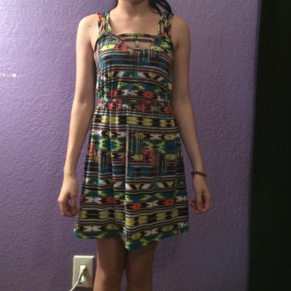 Tribal print boho styled dress