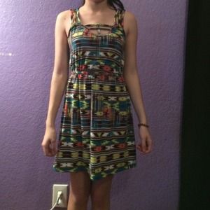 Tribal print boho styled dress