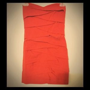 ASOS Red Hot Short and Strapless Mini Party Dress