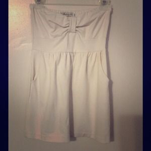 Fighting Eel strapless mini dress with bow bust