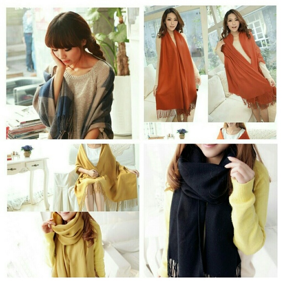 Fashion wool like scarves /shawls - Picture 4 of 4