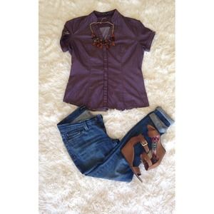 Express Shoulder Buckled Blouse