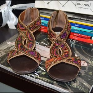 Steve Madden Multicolor Wedge Sandals