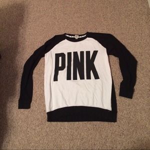 VS PINK BUNDLE! Black & White Crew & Varsity Crew!