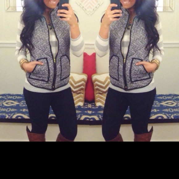 NWT herringbone vest L