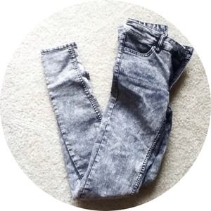Acid wash denim