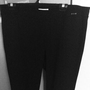 Calvin Klein bootcut front seamed black pants