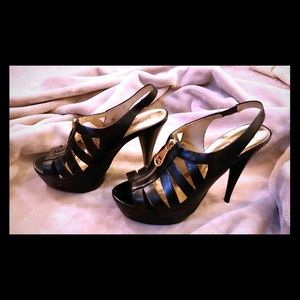 Michael Kors Black Leather Heels