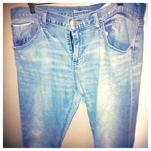 Levi's light blue Boyfriend skinny fit jeans