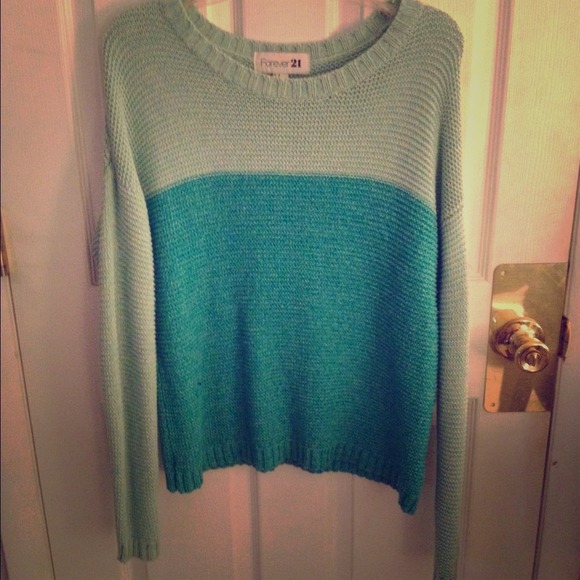 Turquoise Colorblock Sweater!