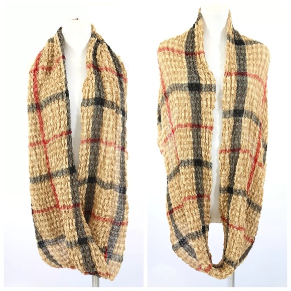 Plaid Infinity Scarf - Picture 3 of 4