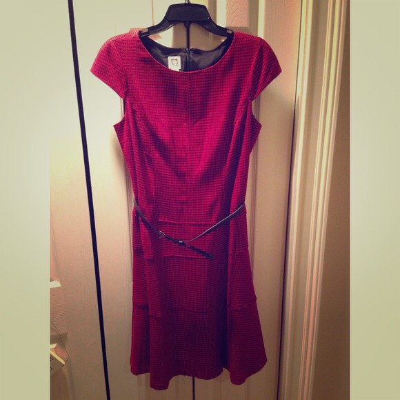 Anne Klein houndstooth fit & flare dress! Size 12