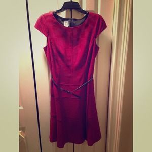 Anne Klein houndstooth fit & flare dress! Size 12