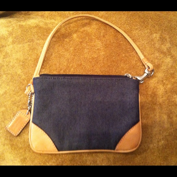 Coach wristlet blue jean
