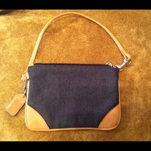 Coach wristlet blue jean
