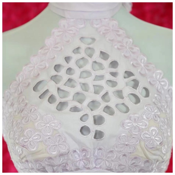 💕 Catherine Malandrino Purple Ruched Halter - Picture 2 of 6