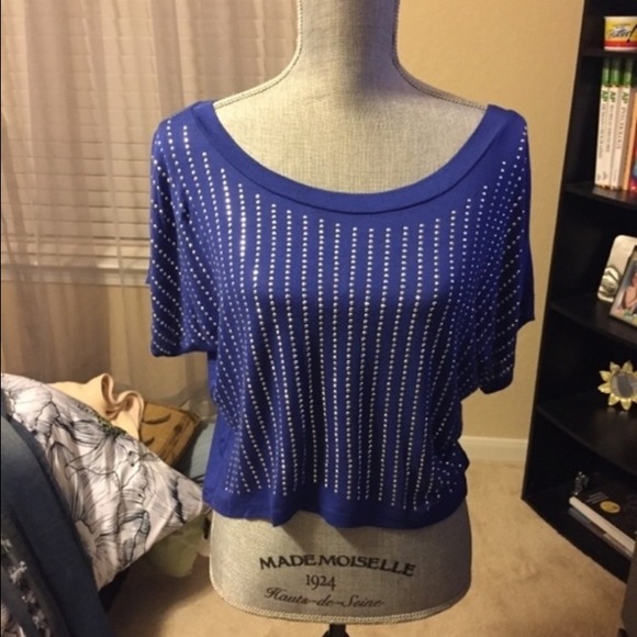 Royal Blue Sequined Top