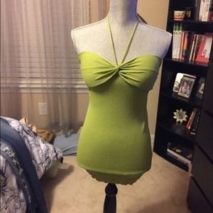 Lime Green Tie Top