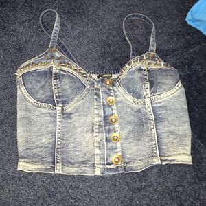 Studded crop top
