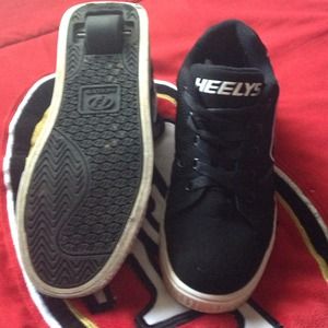 Black and white Heelys