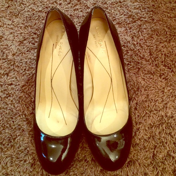 Kate spade patent leather kitten heels