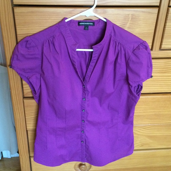 Express Purple Blouse - Picture 1 of 2