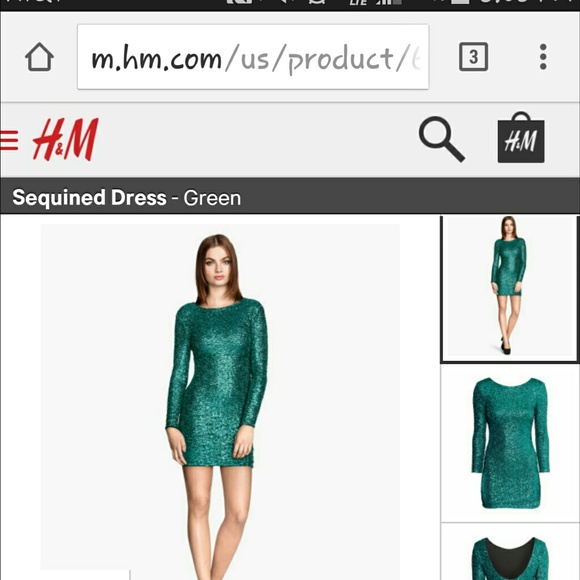 Emerald party dress - Picture 1 of 2