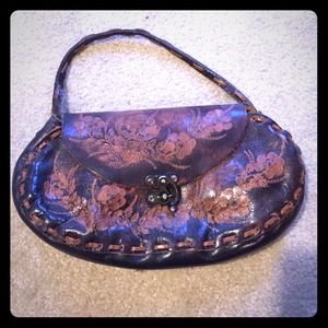 Free people 100% leather handmade purse