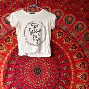 "too sassy for you" tee