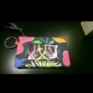 Vera Bradley Jazzy Blooms Zip ID Case
