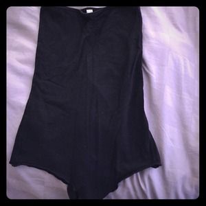 Cotton Spandex Jersey Strapless Bodysuit