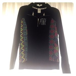 victoria secret PINK yoga half zip