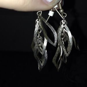 silver dangly earrings