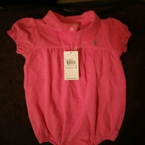 Pink Polo Onesie