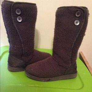 Grey Sweater boots