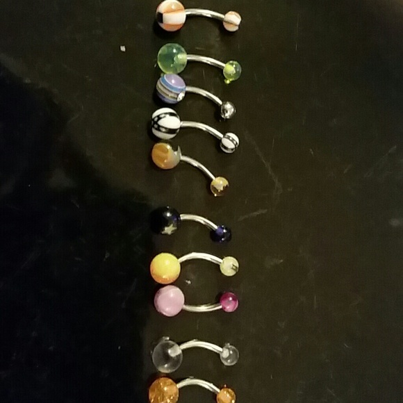 New Belly Button Rings (10 of them) - Picture 1 of 3