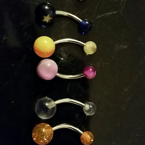 New Belly Button Rings (10 of them) - Picture 2 of 3