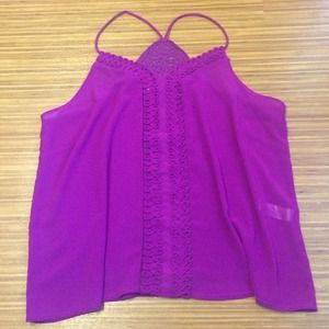 ✳️Forever 21 plus sheer purple top 2x