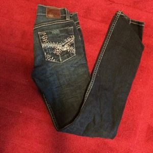 Now skinny dark wash jeans